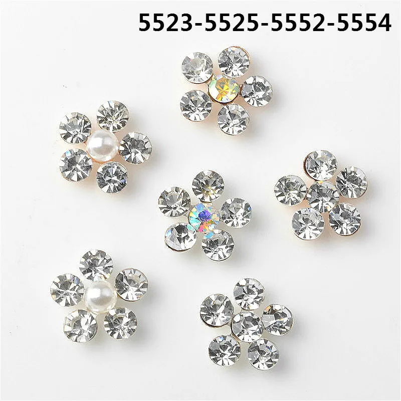 New rhinestone flower alloy accessories DIY alloy headgear hair accessories spot direct wholesale 5523-5554