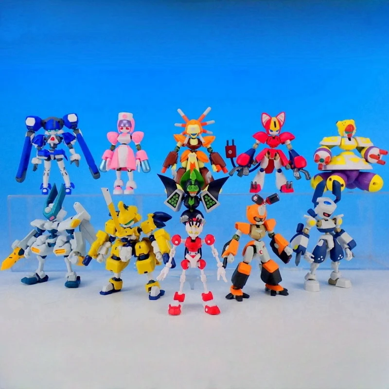 Bandai Kawaii Action Figure Gashapon Toys Medarot Series Super Movable Assembled Model Collect Ornament Toy Kid'S Holiday Gifts