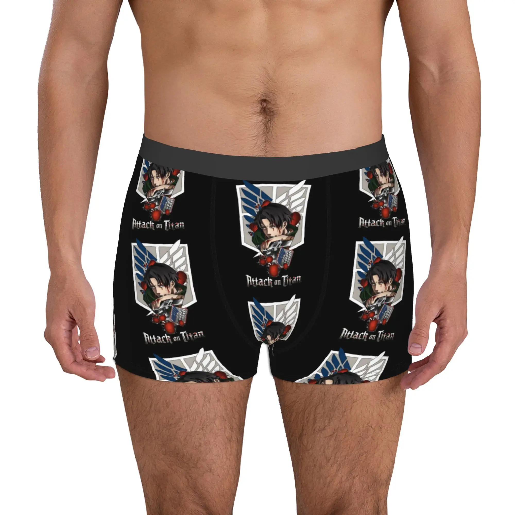 cuecas-boxer-masculinas-estilosas-com-estampa-de-anime-japones-attack-on-titan-elasticas