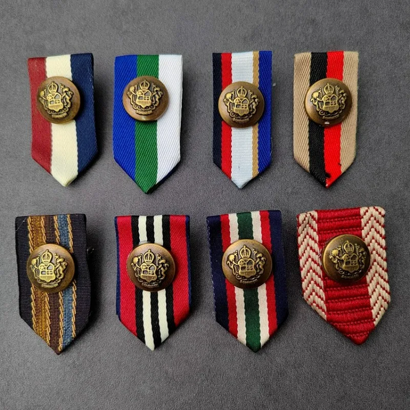 Webbing Fabric Paired Metal Brooches Pin Sets Anime-related DIY MEDALS  Badges DIY Clothing Hat Backpack Accessories