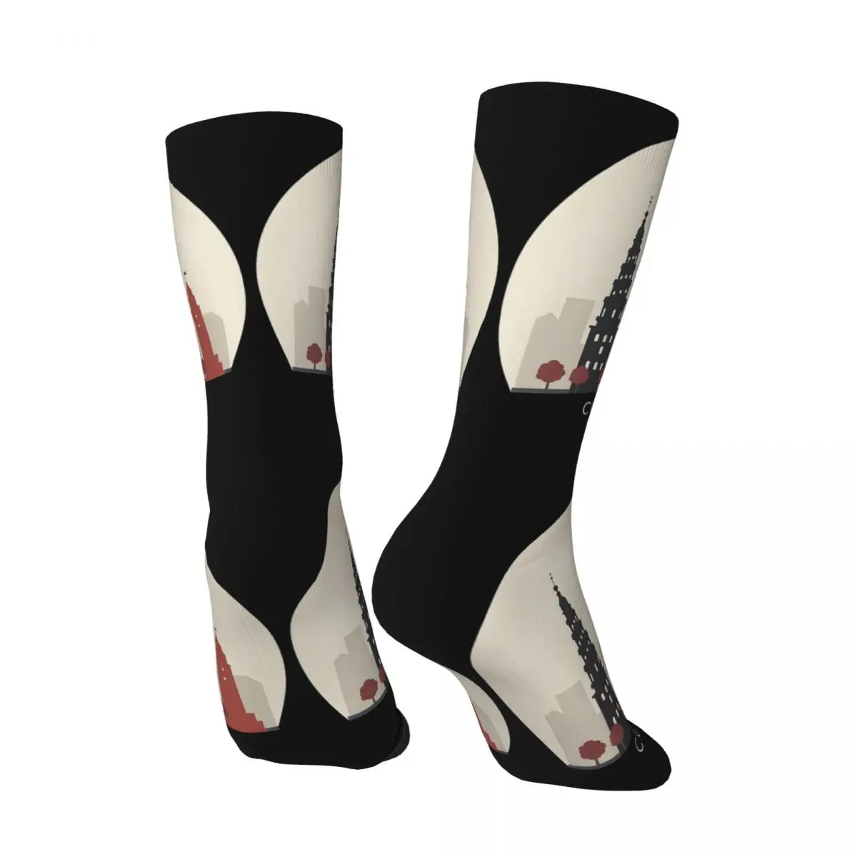 جميع المواسم كوبنهاغن السفر أيقونة الجوارب Harajuku طاقم الجوارب امتصاص العرق جوارب للرجال النساء هدايا عيد الميلاد