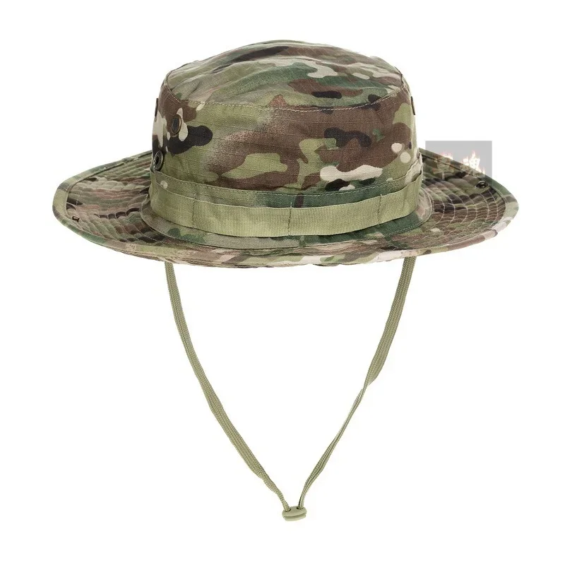 Sombrero táctico de camuflaje, sombrero de cubo de conejito militar, gorra de camuflaje para deportes al aire libre para hombres, sombrero de cubo