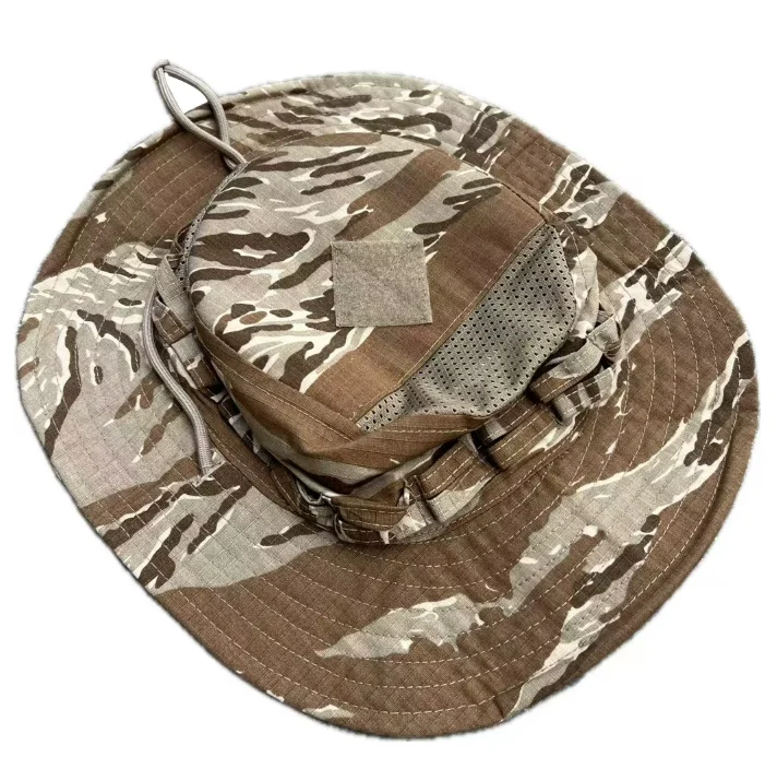 Desert Tabby Tiger Camoulfage Boonie Hat Man Outdoor Cap