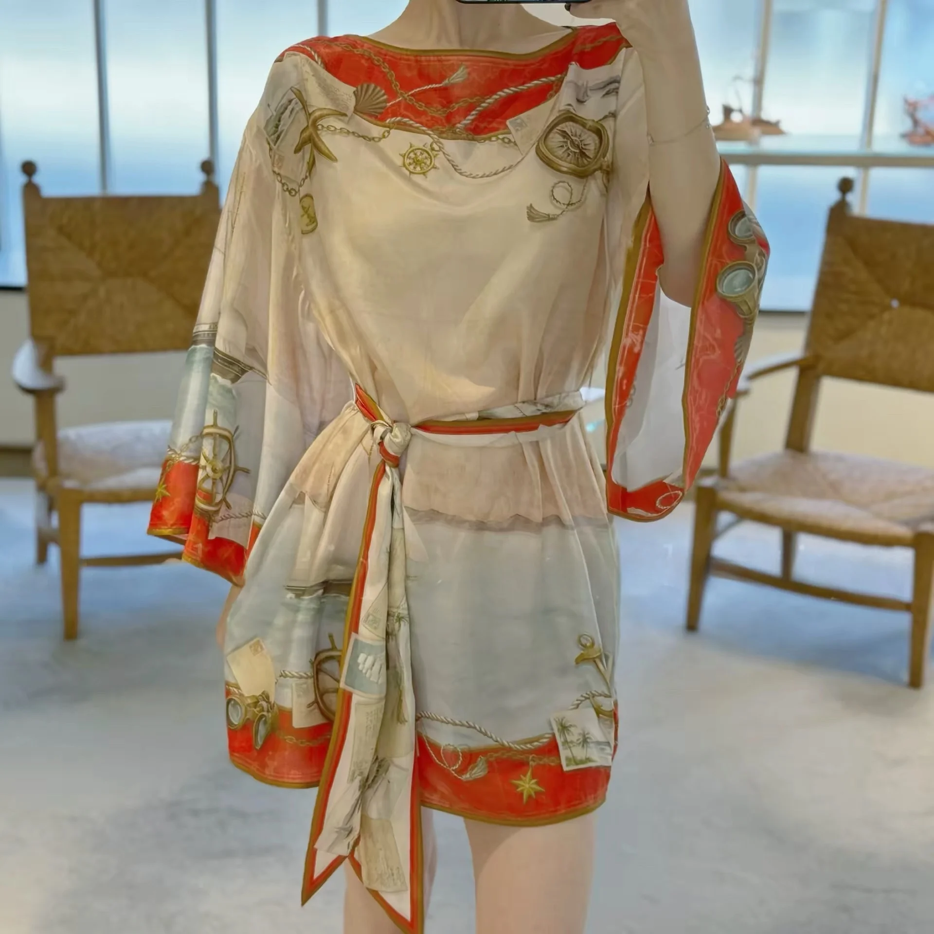 

Z Home Luxury 2026 Новинка: Праздничное платье с принтом, утягивающее талию, с объемным силуэтом, с завышенной талией, из высококачественного материала