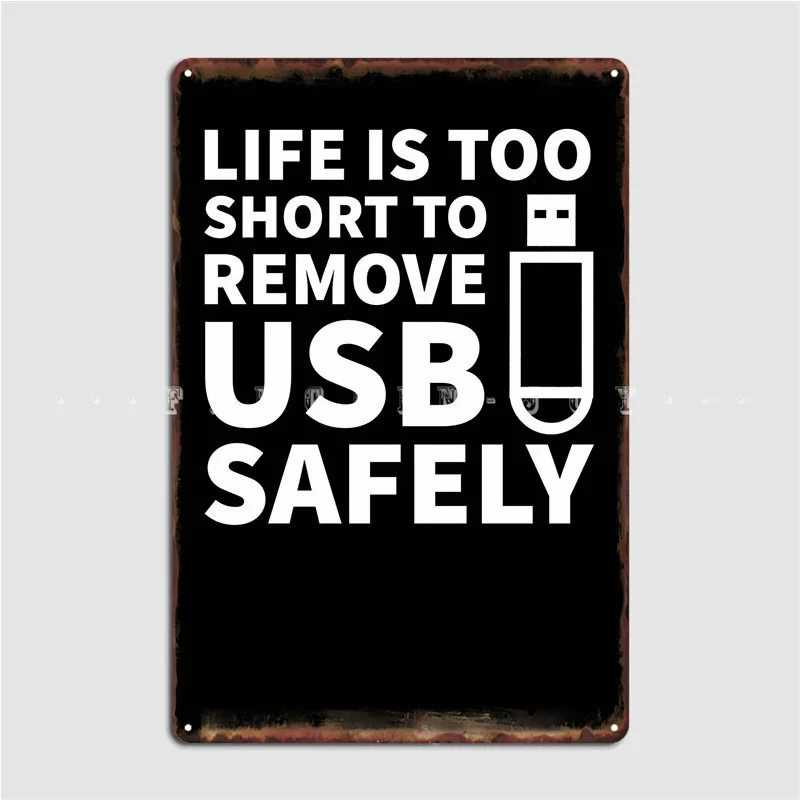 Usb It Administrator Metal Plaque Poster Wall Cave Pub Garage Design Plates Tin Sign Posters