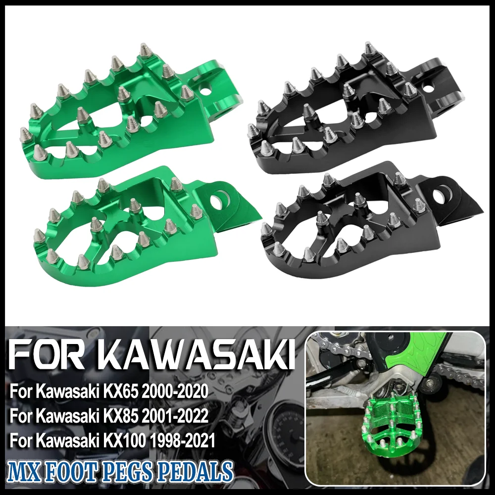 

Motorcycle Dirt Bike Footpeg Rest For Kawasaki KX65 00-20 KX80 98-00 KX85 01-22 KX100 98-21 KX112 For Suzuki RM65 03-05 RM100 03