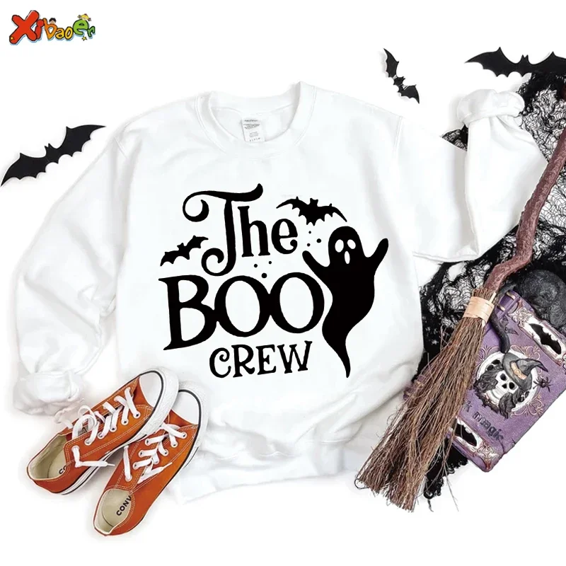 Gothic Halloween Sweatshirt Print Patroon Pullover Man Mode Jumper Dames Halloween Streetwear Kid Sweatshirt met lange mouwen