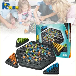 New Geometry Chain Chess Puzzle Triangle Chess Desktop Game Rubber Band Training Family Interaction Exercise Thinking Toys Gifts