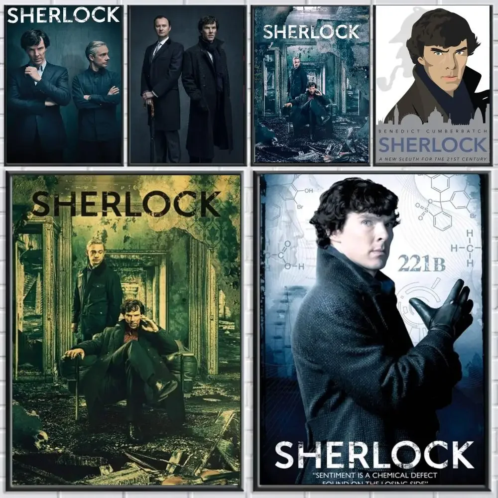 tv series S-Sherlock-K Poster Peel and Stick Wall Art for Cafe Office Bar and Home Decoration