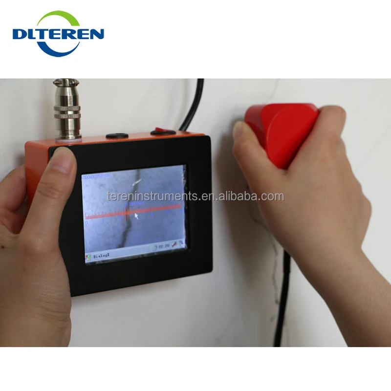 Teren Digital Concrete Crack Width Gauge Crack Width Measurement Instrument Slit Width Gauge