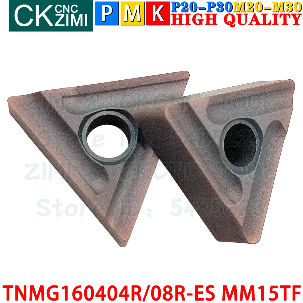 TNMG160404R-ES MM15TF TNMG160408R-ES MM15TF Hartmetalleinsätze Einstechen Geschlitzt Werkzeuge zum Drehen von Wendeschneidplatten TNMG 1604 TNMG1604 TNMG 1604 R ES CNC Fräsen von Schneidwerkzeugen