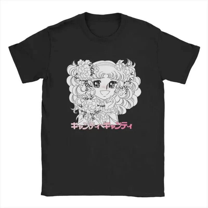 

Candy Candy anime men's T shirts fashion tee shirt short sleeve round collar T-s