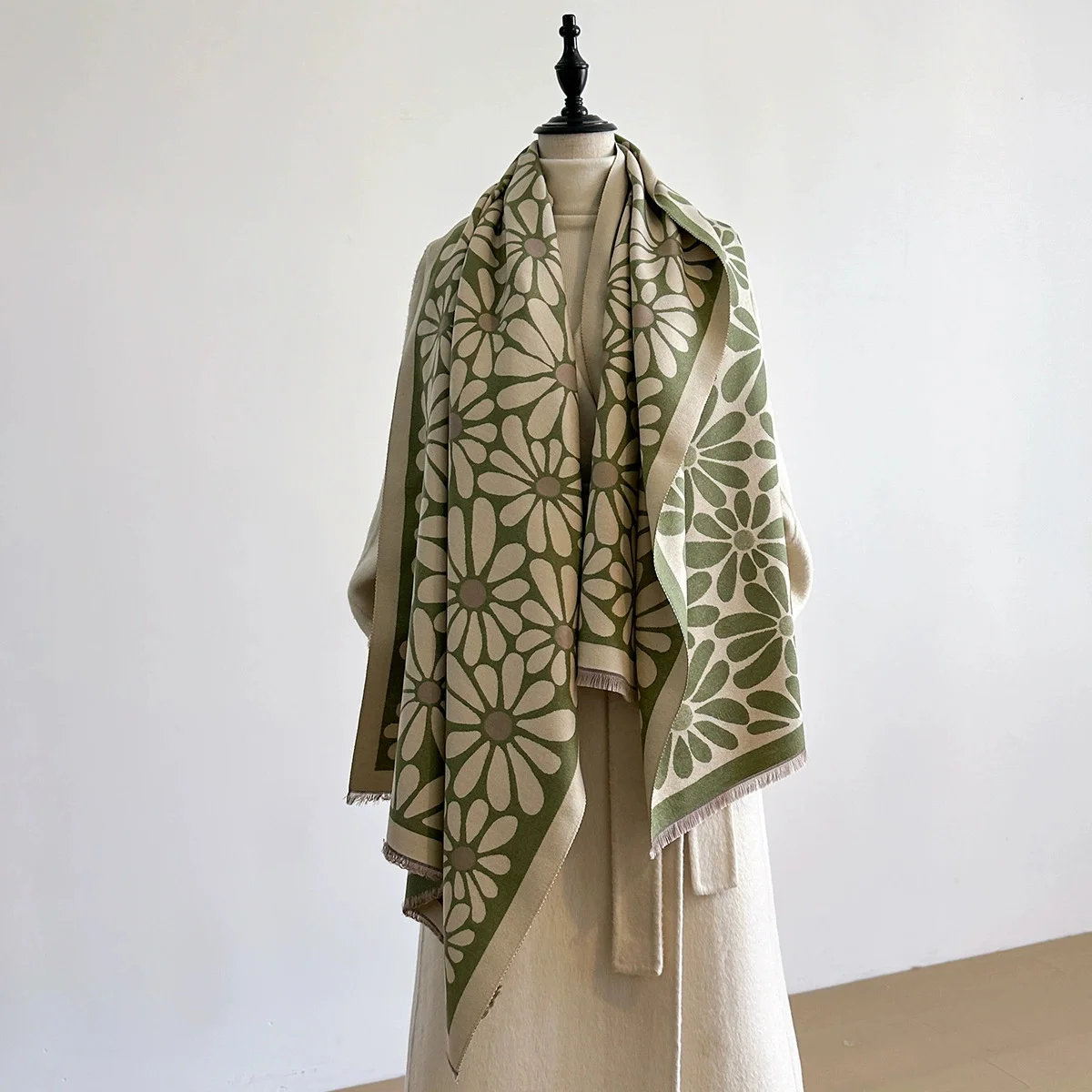 

Зимний кашемировый шарф для женщин, жаккардовая шаль, женская пашмина, элитный бренд, пончо, толстое одеяло, теплое Bufanda Echarpe Femme