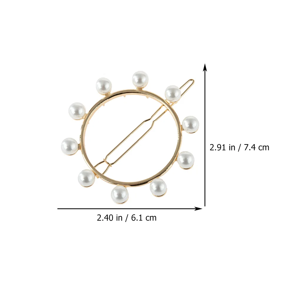 

2 шт., заколки для волос с жемчугом, полые круглые заколки из сплава, нескользящая заколка для волос, инструмент для укладки волос для свадебной вечеринки, банкета для девочек