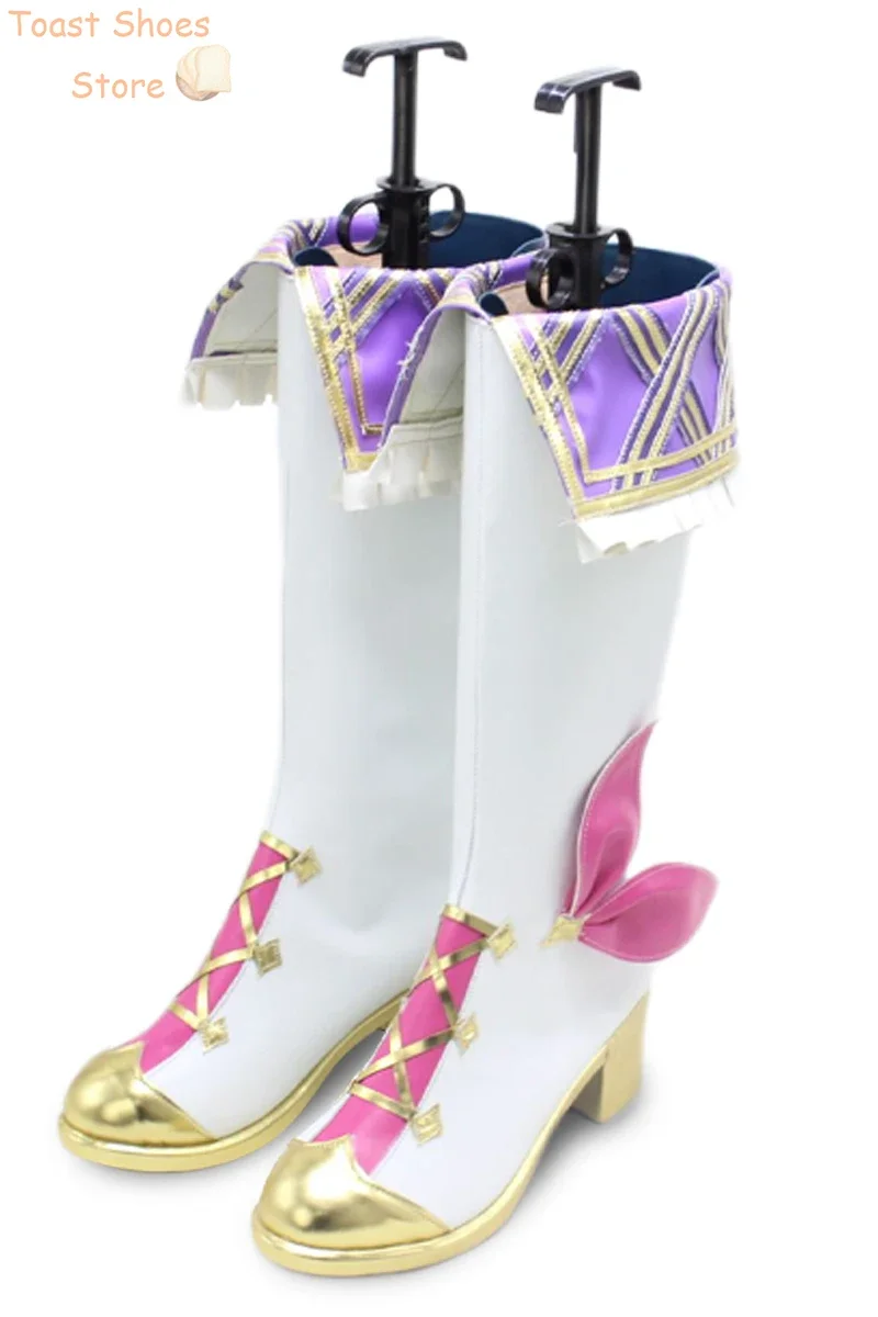 Love Live Super Star Liella Arashi Chisato Scarpe Cosplay Stivali di Carnevale di Halloween Scarpe in PU Puntelli Cosplay Costume Prop