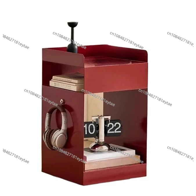 

European Sofa Side Cabinet, Mobile Storage Coffee Table & Nightstand for Living Room