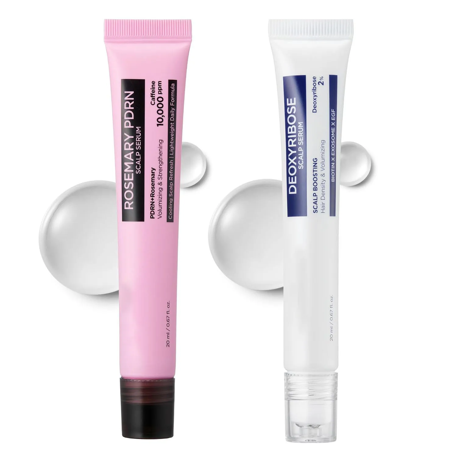 Deoxyribose Hair Care Serum Scalp Serum Roller Ball Hair Boosting Volumizing Essence Refreshing Non-Greasy Scalp Nourish Daily