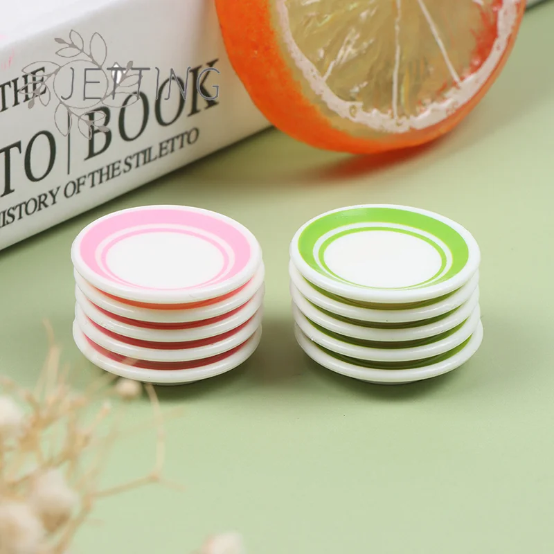 ชุดจานชามจิ๋วทนทาน 1 ชุด อุปกรณ์ตกแต่งบ้านตุ๊กตาขนาดเล็ก