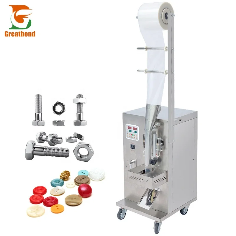 Low Price Powder Sealing Weighing Vertical Small Pouch Sachet Nut Hardware Toy Coffee Tea Plastic Bag Filling Packaging Machine