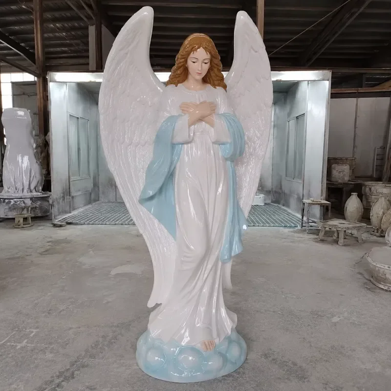 Modern Angel Outdoor Custom Buddha Statue Garden Freedom Dragon Sculpture Religious Statue Large Resin Statue