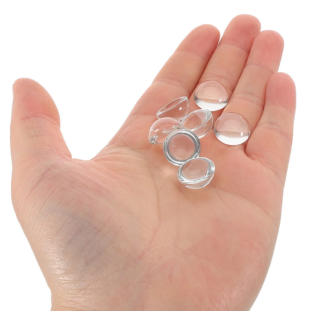 

50Pcs Glass Cabochons Transparent Round Dome for DIY Jewelry Making Craft Blanks Pendants Clear Cabochon Supplies