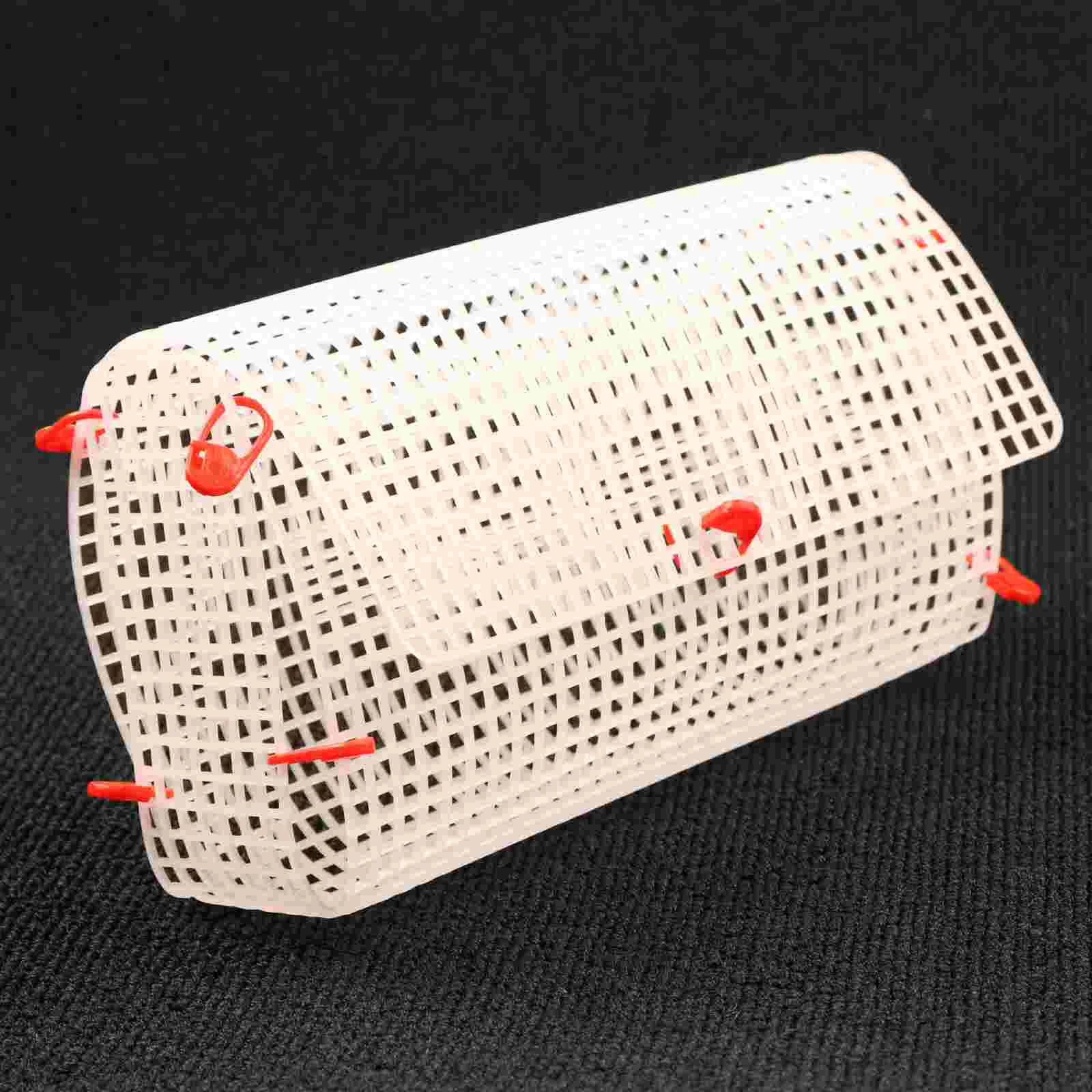 

4 Pcs Hook Bag Mesh Canvas for Plastic DIY Accessories Embroidery Weaving Grid Plate