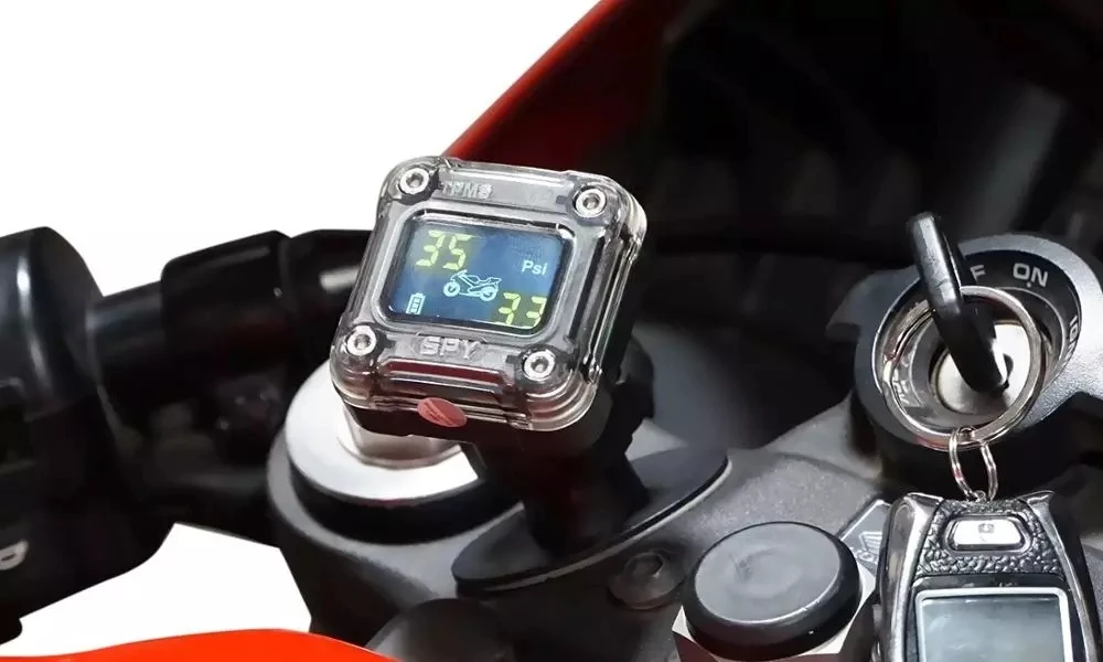 Sensor tpms para motocicleta, sistema de monitoreo de presion de neumaticos, medidor digital