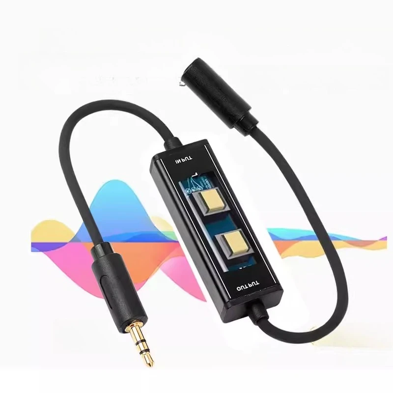 3.5mm audio ground loop isolator for eliminating audio noise and ground loop interference