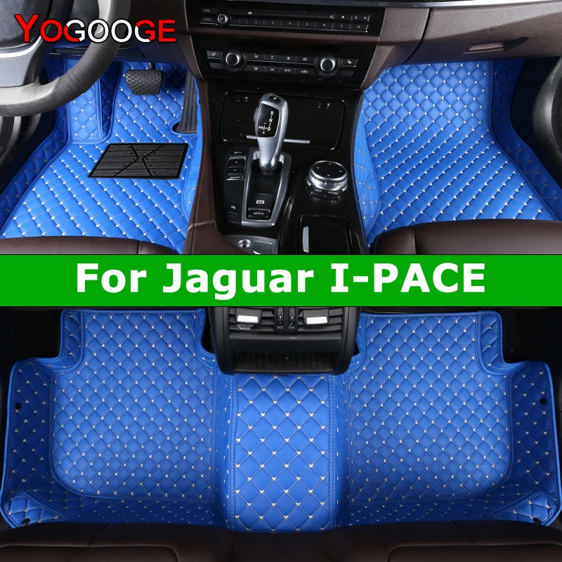 YOGOOGE Custom Car Floor Mats For Jaguar IPACE I-PACE Auto Carpets Foot Coche Accessorie