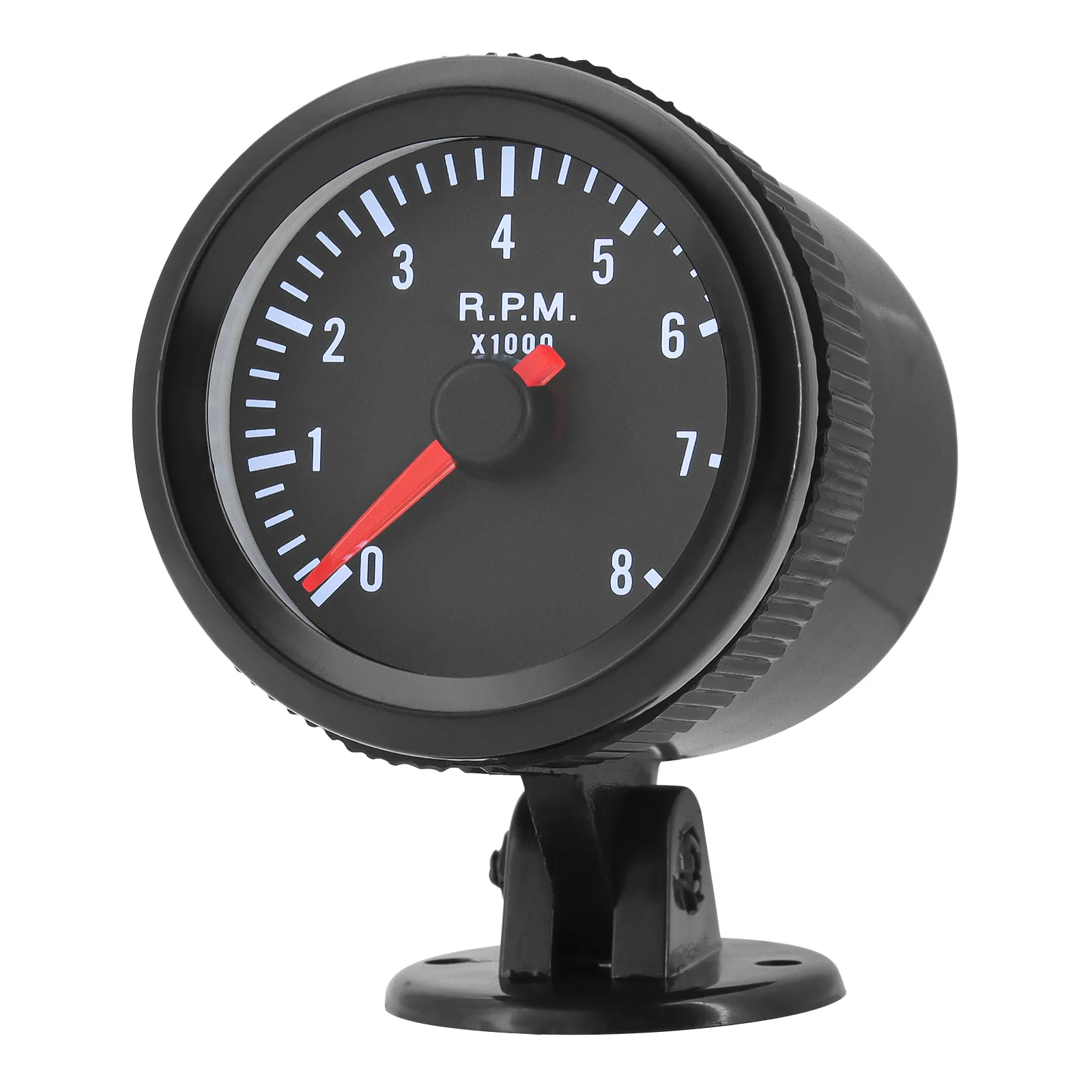 52mm Auto RPM Gauge 0-8000 PRM Tachometer Mit Led-hintergrundbeleuchtung Für 1 ~ 8 Zylinder Für 12V Auto Motor Auto Auto Tacho Anzeige – Detail 1