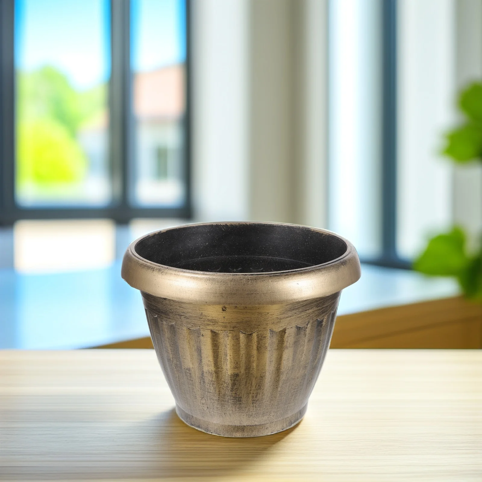 

Round Flower Pot Plastic Hydroponic Container Planting Bowl Decorative Garden Balcony Porch Simple Planter Flowerpots