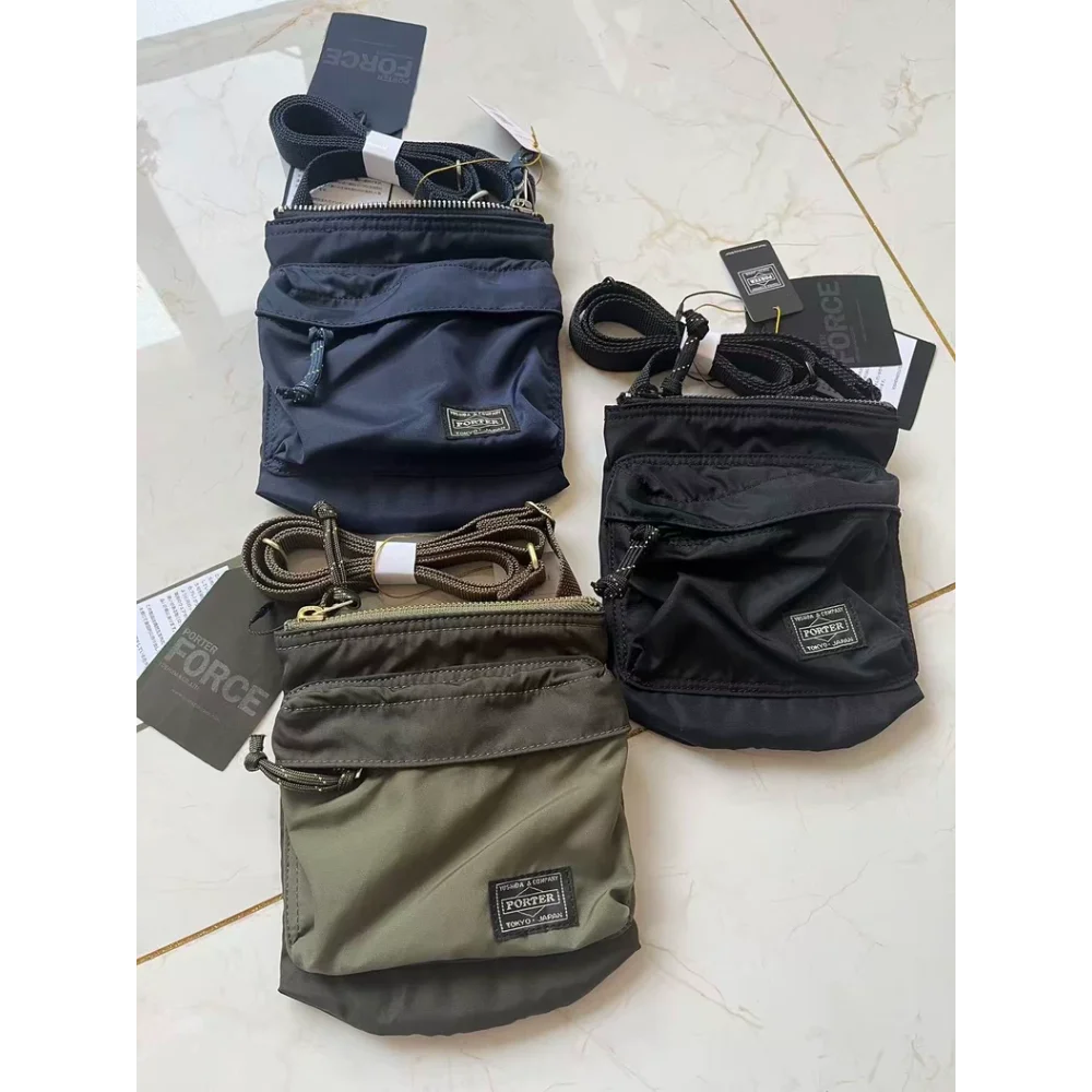Porter Mini Phone Bag Crossbody Small Nylon Key Pouch Casual Daily Lightweight Small Shoulder Bag Portable Minimalist Travel