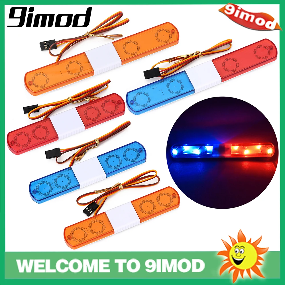 9imod 113/143mm Multi-function Flashing RC Car LED Light Alarming Light for 1/10 1/8 RC Car HSP Kyosho Traxxas Tamiya Parts