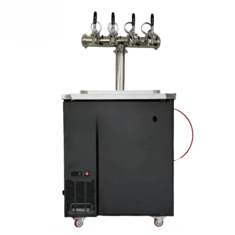 Langlebige Biermaschine aus lebensmittelechtem Edelstahl mit Abgaberad