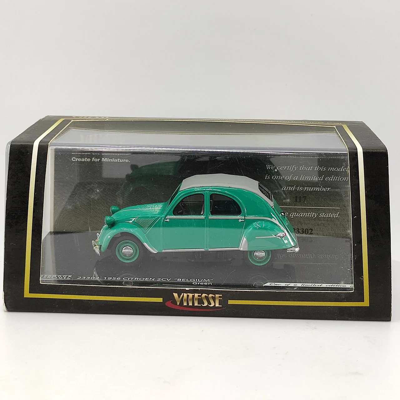 

Литой под давлением масштаб 1:43 VITESSE 1956 Citroen 2CV BELGIUM зеленый сплав модель автомобиля Коллекционная игрушка в подарок сувенирный дисплей орнамент