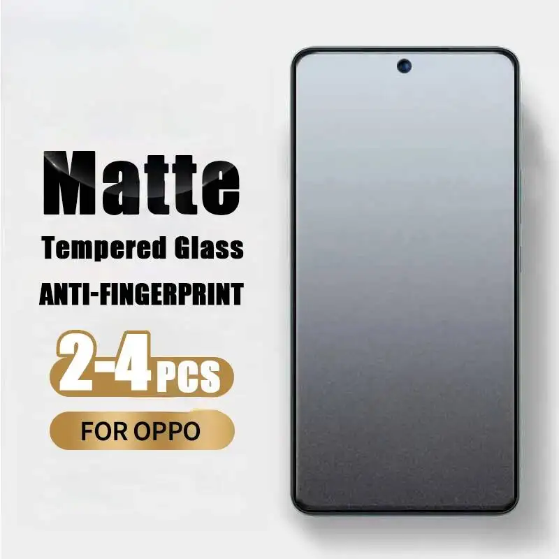 

2-4Pcs Anti-Glare Matte Glass K12x K12 K11x K11 Screen Protector For Oppo Reno 2 2Z 2F 3 4 5 6 7 8 Lite Protective Film