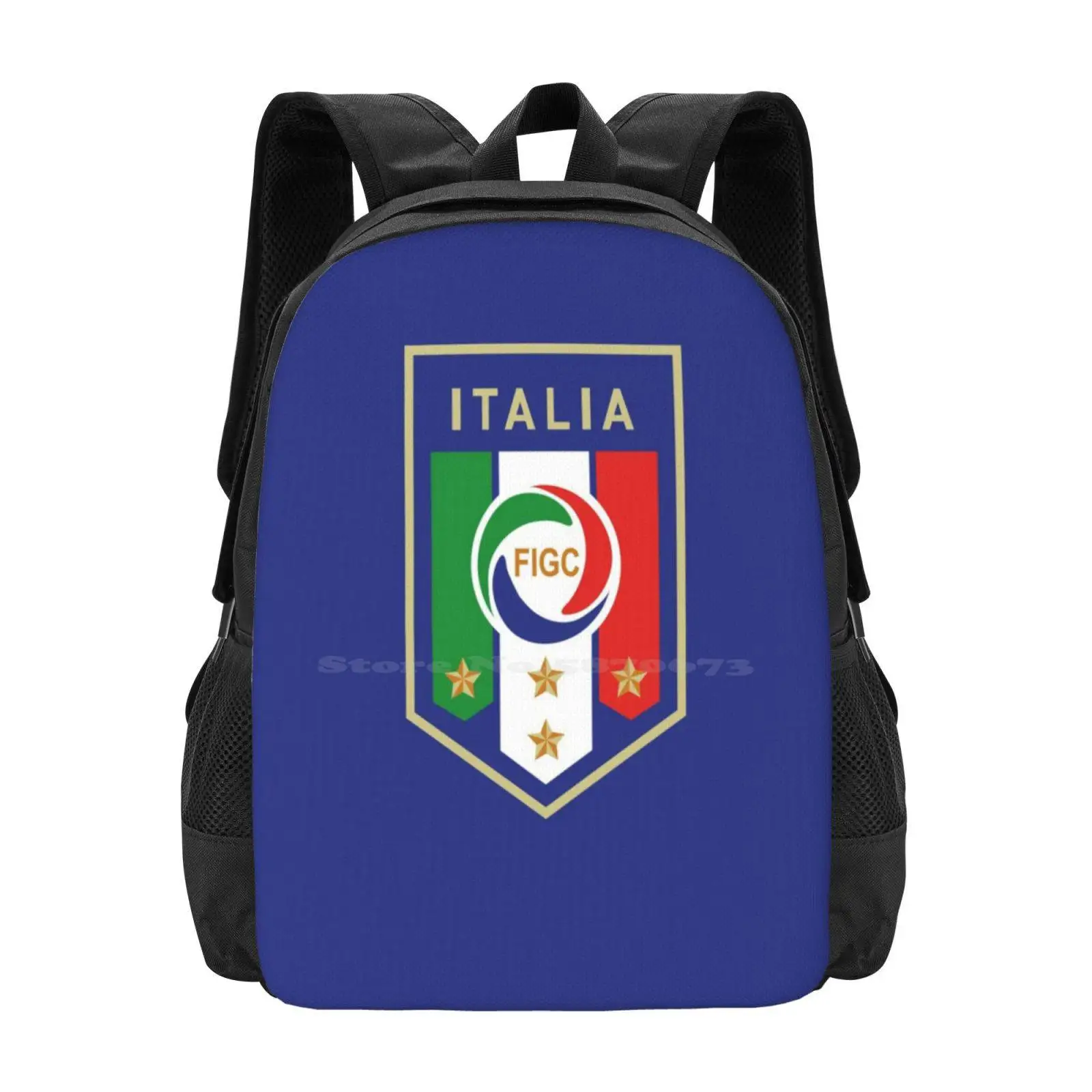 

Azzurri Large Capacity School Backpack Laptop Bags Italian Patriot 2020 Rugby Italian Fan Italia Italia Fan Italian Soccer