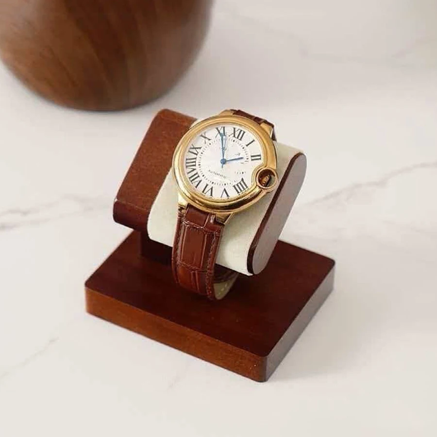 Wooden Watch Display Stand Solid Wood Wristwatch Bracelet Bangle Holder Luxury Desktop Jewelry Organizer Rack Retail Shop Jewelr