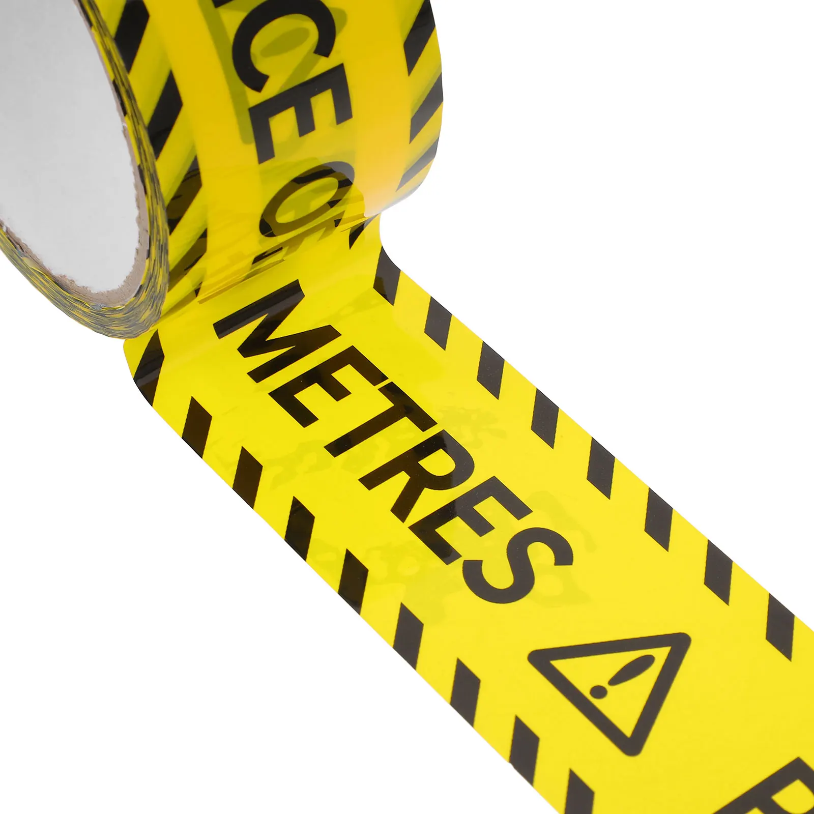 

Yellow Safety Warning Tape Reflective Self Adhesive Caution Isolation Bright Strong No Degumming Factory Bank Traffic