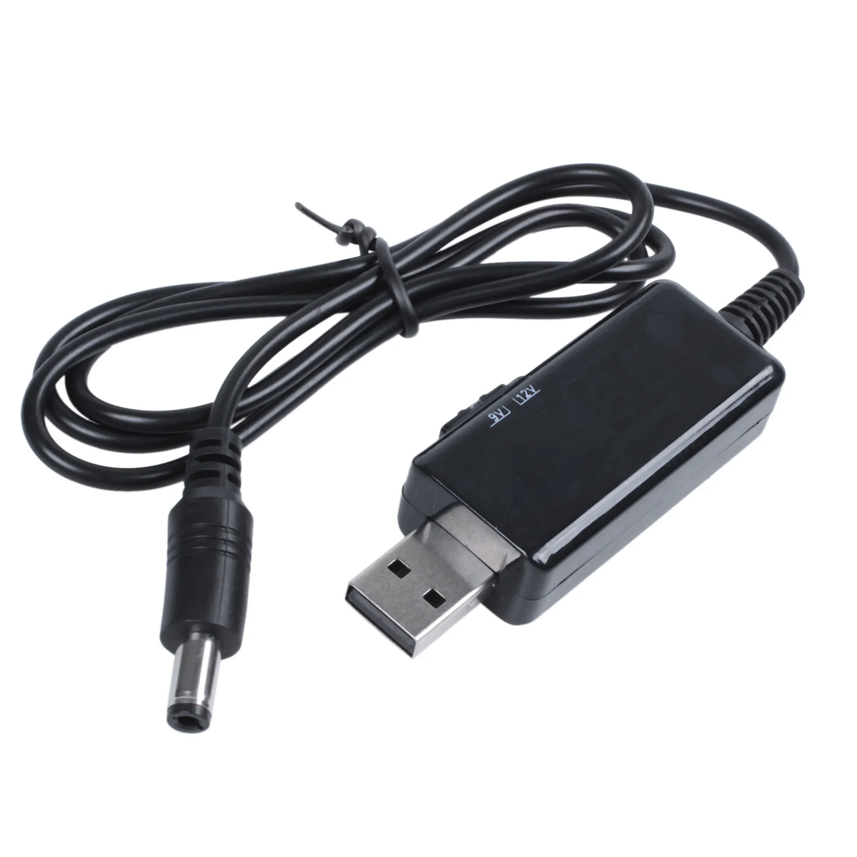 KYCOR-2X USB Boost Cable 5V Step Up To 9V 12V Adjustable Voltage Converter 1A Step-Up Volt Transformer DC Power Regulator