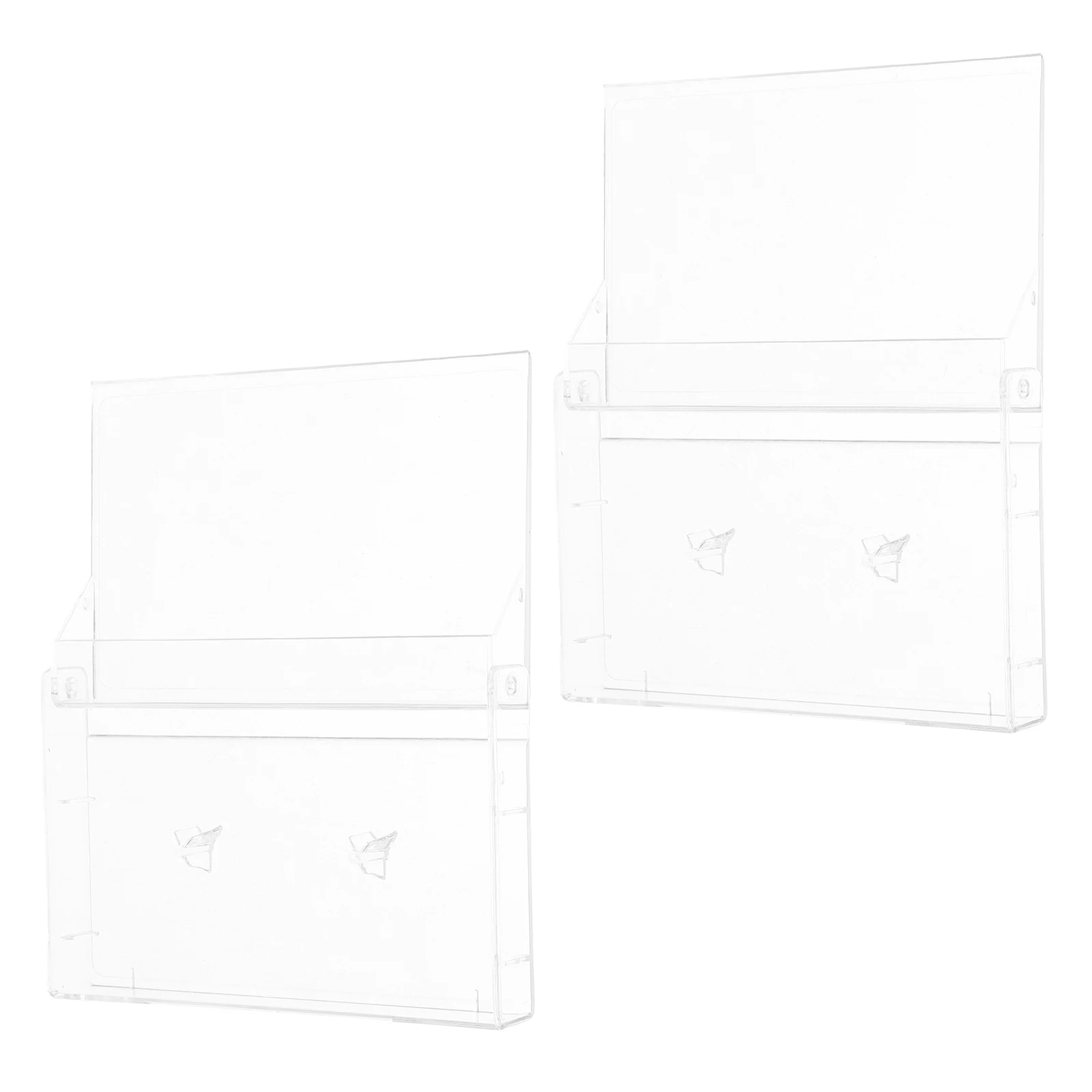 

2Pcs Clear Transparent Cassette Tape Storage Box Organizer Cases Dustproof Holder for Music Audio Collection Storage