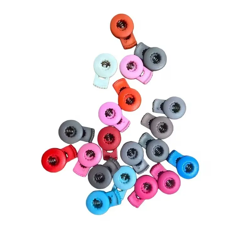 Drawstring Cord Locks 92 pcs, Random Color Assortment, Easy One-Hand Sliding, for Backpack Drawstrings