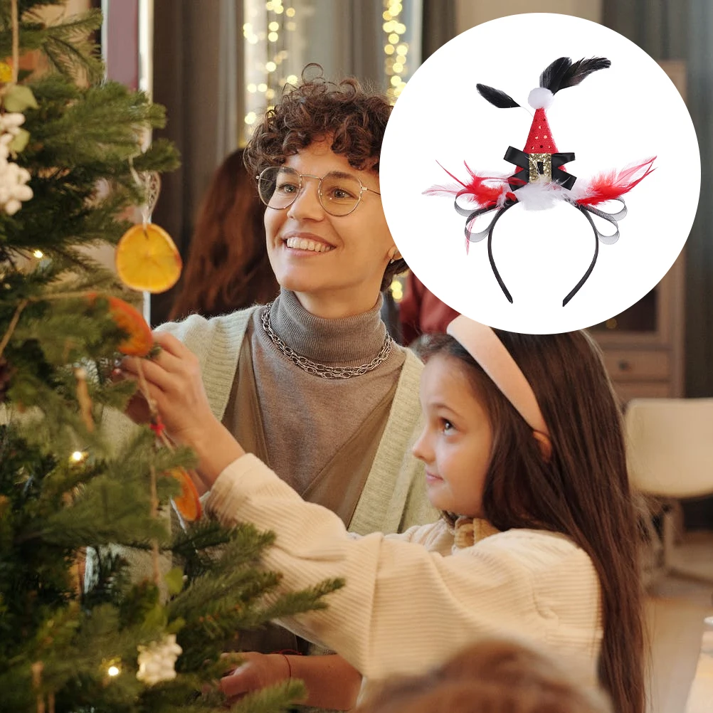 

2Pcs Santa Claus Antlers Xmas Headb s Hair Hoops Party Decorations Kids Adults Christmas Gifts Lovely Headdresses