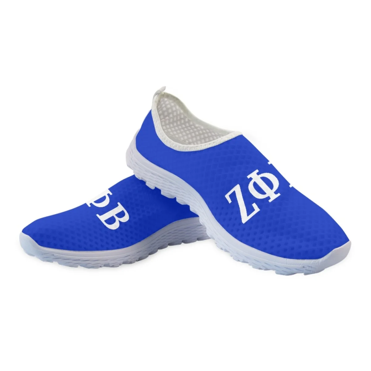 Damen Wohnungen Schuhe lässige Turnschuhe Zeta Phi Beta Muster Sommer atmungsaktive Mesh Damen Sportschuhe leicht bequem