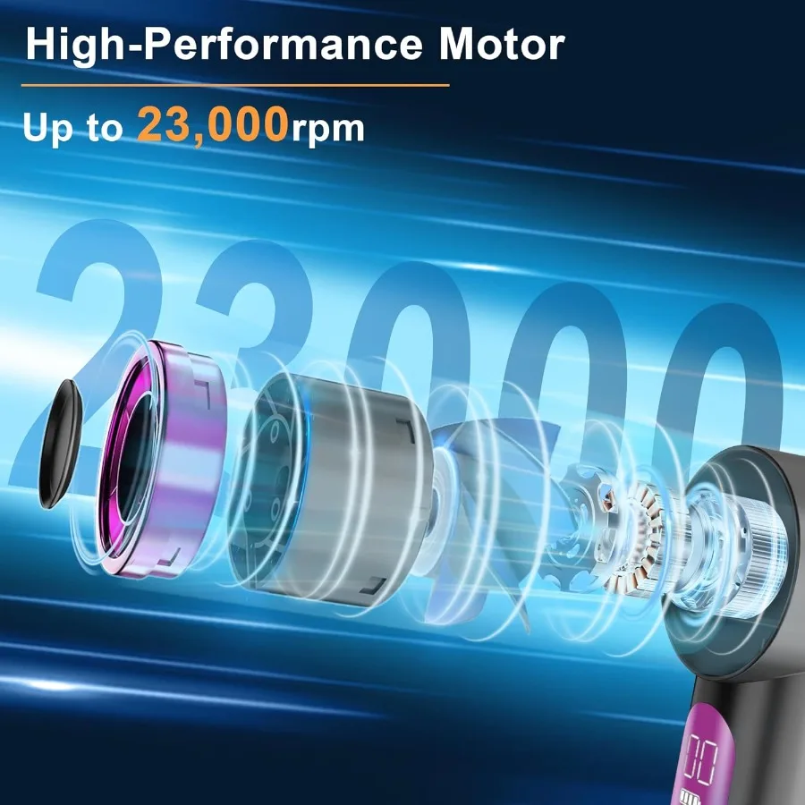 مروحة iFan المحمولة الصغيرة المحمولة، مراوح توربو صغيرة شخصية قابلة لإعادة الشحن للسفر باللون الرمادي