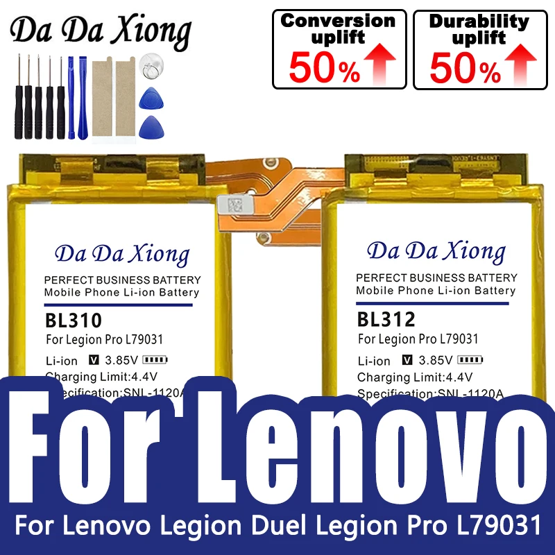 

Аккумулятор 3000 мАч BL310 3000 мАч BL312 для Lenovo Legion Duel Legion Pro L79031 BL310 BL312, аккумуляторы для мобильных телефонов
