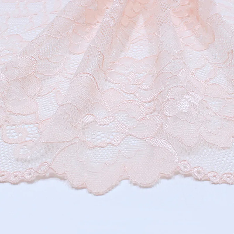 Morbido elasticizzato Jacquard fiore rosa Tulle tessuto di pizzo fai da te vestiti delle signore gonna camicia da notte passione biancheria intima