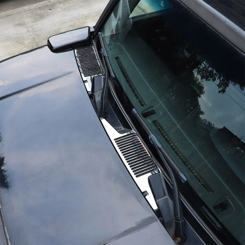 

For Hummer H3 2005-2009 Stainless Steel Car Hood Air Outlet Decorative Mesh Cover Sticker External Modified Auto Accessories