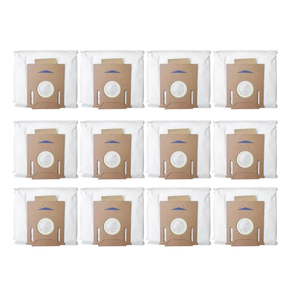 12 Pack Vacuum Dust Bags for Ecovacs DEEBOT OZMO T8 AIVI T8 Max T8 Series T9 Series N8 Pro Plus N8 Pro Robot Vacuum Part