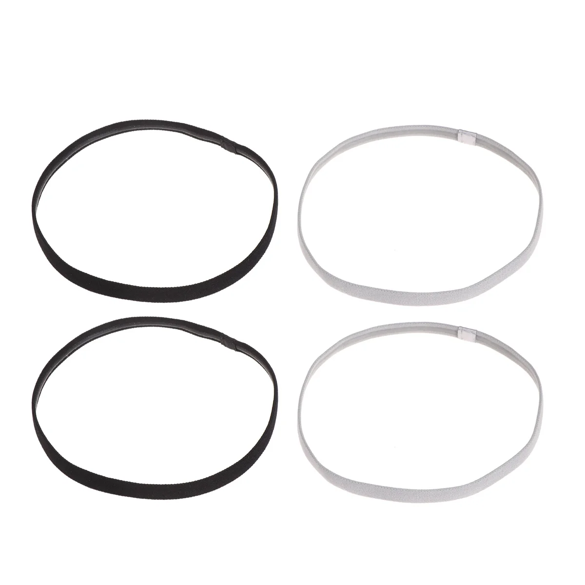 4 قطع من عصابة الرأس المرنة من NOLITOY، رباط شعر للسبا، أطواق سميكة للتمرين في صالة الألعاب الرياضية، عصابات رأس رياضية لكرة السلة #3